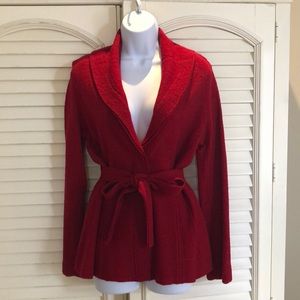 CAbi Red Wool Blazer